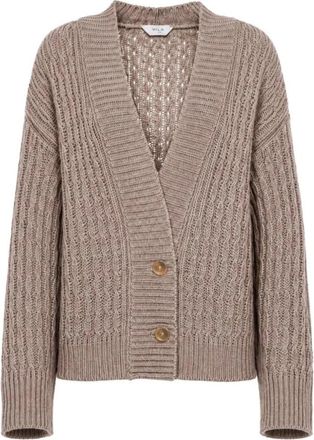 Malo Sweaters - Dames - Vesten - Bruin - S - Truien & Vesten