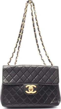Chanel Borsa a spalla in pelle trapuntata 1994-1996 - Nero