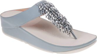 FitFlop Womens Rumba Toe-Thong Sandal In Dove Blue