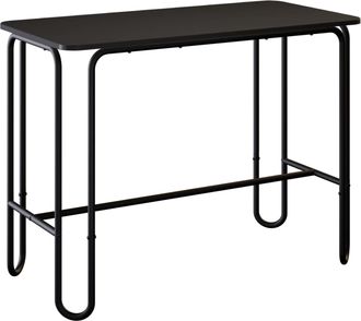 vidaXL Mesa De Comedor 100 X 50 X 75 Cm Madera De Ingenier&iacute;a Negro Vidaxl