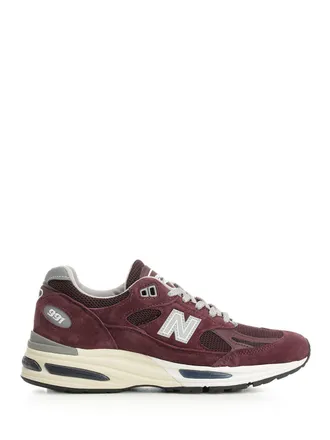 New Balance Made In Uk 991v2 Sneakers Bordeaux-Donna