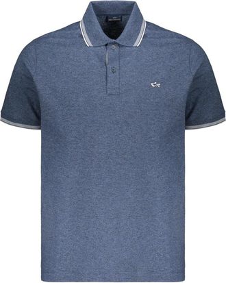Paul & Shark Short Sleeve Polo - Heren - Polos - Blauw - 2XL - Katoen - Tops