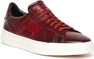 Santoni Burnished Colorblock Sneaker in Dark Red at Nordstrom Rack, Size 12