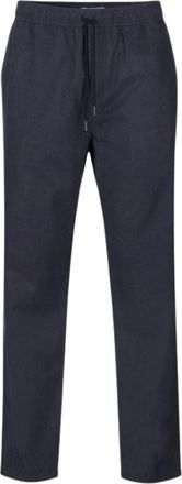 Sams&oslash;e & Sams&oslash;e Jabari Broek - Heren - Straight fit broeken - Blauw - L - Katoen - Broeken