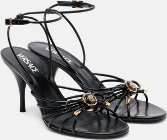 Versace Leather slingback sandals