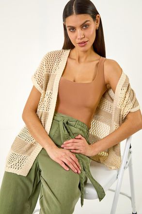 Roman Colour Block Stripe Cardigan