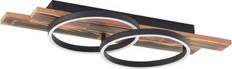 Lindby Lindby L&aacute;mpara De Techo Led sentoa En Marr&oacute;n Madera