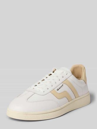 GANT Sneaker aus echtem Leder mit Logo-Detail Modell Cuzmo in Weiss, Gr&ouml;&szlig;e 40