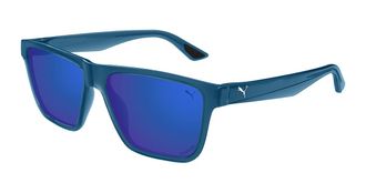 Puma PU0484S Polarized 004 Mens Sunglasses Blue Size 57