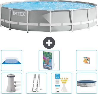 Intex Piscina Prism Frame Redonda - 457x107 Cm - 8-piezas S568