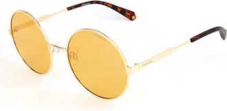 Polaroid Yellow Round Ladies Sunglasses PLD 4052/S 0L7Q/HE 55
