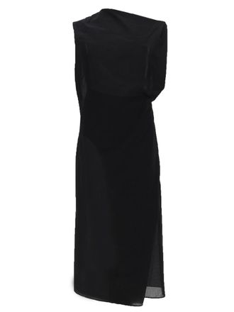 Jacquemus La Robe Drap Midi Dress