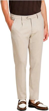 Mason's Torino City 1 Pinces Chino Broek - Heren - Chinos - Beige - M - Katoen - Broeken