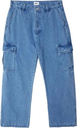 Obey Cargo Denim Broek - Heren - Loose Fit Jeans - Blauw - W30 - Denim - Jeans