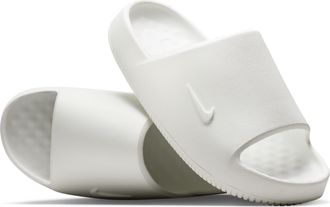 Nike Womens Calm 2.0 Slides in White | IB7561-100