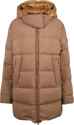 Peuterey Quilted Down Jacket with Glossy Finish and Functional Design