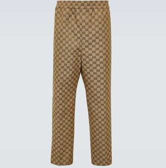 Gucci GG Supreme cotton-blend pants