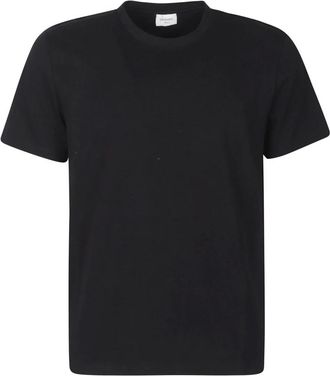 Saint Laurent Tops, Heren, Zwart, M, Leer, T-Shirt