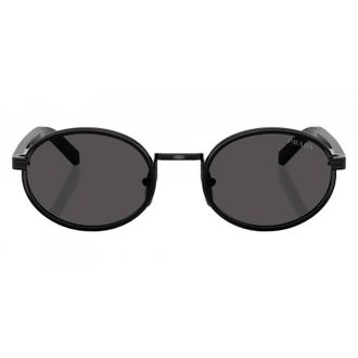 Prada Dark Grey Oval Ladies Sunglasses PR B56S AAV08Z 52