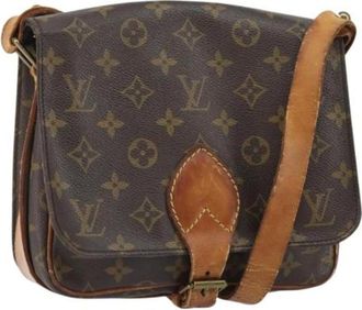 Louis Vuitton Pre-owned Cross Body Bags, female, Brown, Size: ONE SIZE Pre-owned Canvas Cross Body Bag