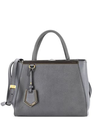 Fendi 2Jours Bag Leather Petite satchel - Grijs