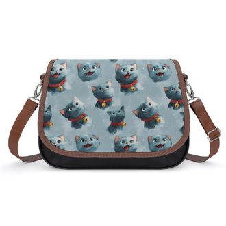 Generic Funny Cat Pattern Fashion Womens Crossbody Bags Novelty Handbag Shoulder Bag Purse