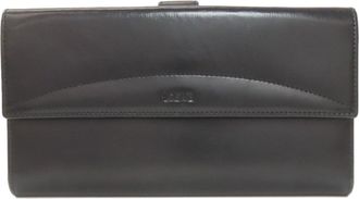 Loewe Black Leather Long Wallet (Bi-Fold) (Pre-Owned)