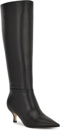 Nine West Somas Knee High Boot in Black 002 at Nordstrom, Size 5.5