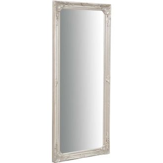 Biscottini International Espejo Vertical/horizontal De Pared L35xpr4xh82 Cm Acabado Plata Antigua