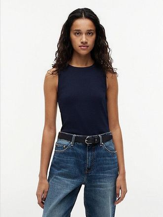Tommy Hilfiger Stripe Slim Crew Neck Tank Top