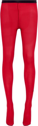Valentino Garavani piped-trim tights - Red