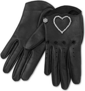 Philipp Plein Mid-Gloves Heart Women in Black at Nordstrom, Size 10