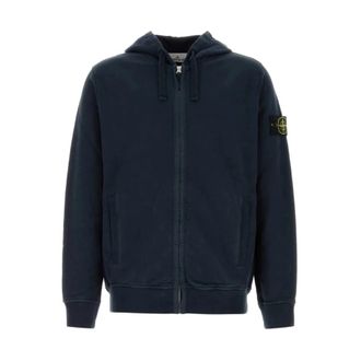 Stone Island Stijlvolle ritsjassen - Heren - Vesten met rits - Blauw - S - Hoodies & sweatvesten