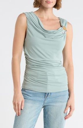 Socialite Hardware Ruched Top in Dusty Blue at Nordstrom Rack, Size X-Large