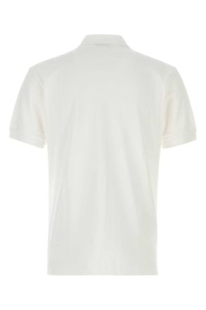 Comme Des Gar&ccedil;ons Mens White Piquet Polo Shirt Exterior: Cotton T-shirts And Polos