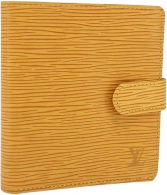 Louis Vuitton Pre-owned Wallets, female, Yellow, Size: ONE SIZE Pre-owned Vintage Leather Wallet