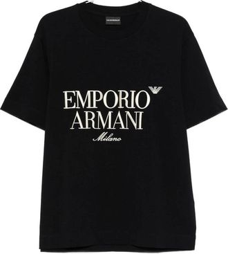 Emporio Armani T Shirt Nero-Uomo
