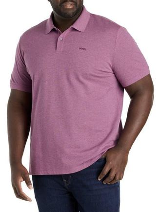 BOSS Big & Tall Pallas Polo Shirt in Lt Pastel Purple at Nordstrom, Size Xx-Large
