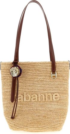 Paco Rabanne Womens Raffia Tote Bag Shopping Bag