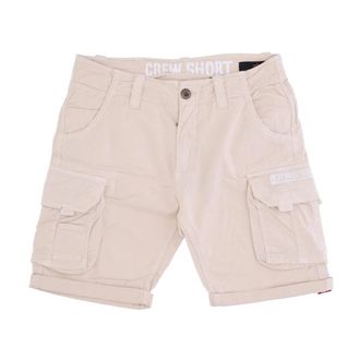 Alpha Industries Cargo Shorts Jet Stream White - Heren - Korte Broeken - Roze - W36 - Katoen - Korte Broeken