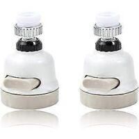 OEM Juego De 2 Grifos De Cocina Con Cabezales De Ducha Giratorios, Aireador De Grifo Ahorrador De Agua, Rotaci&oacute;n De 360&deg;, Ca&ntilde;o Antisalpicaduras Con Filtro