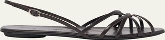 Proenza Schouler Uma Leather Slingback Sandals