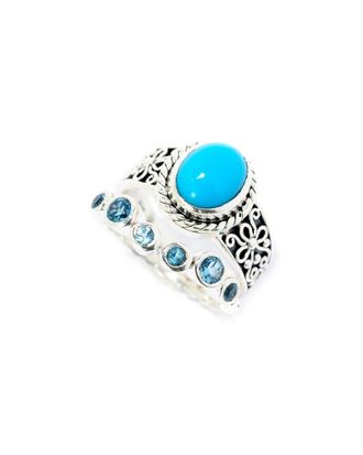 Samuel B. Silver 1.90 Ct. Tw. Gemstone Ring