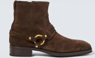 Tom Ford Cavendish suede biker boots
