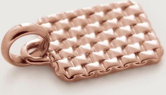 Monica Vinader Rose Gold Woven Pendant