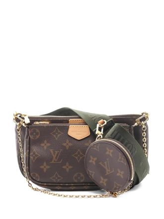 Louis Vuitton Schoudertas met monogram-print - Bruin