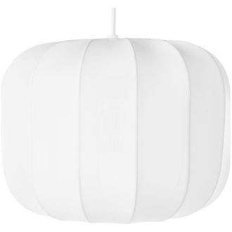 Beliani Beliani - Modern Design Pendant Lamp Ceiling Light Synthetic Nylon Shade White Cabriales