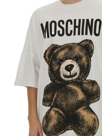 Moschino Teddy Bear Graphic Cotton T-Shirt - White
