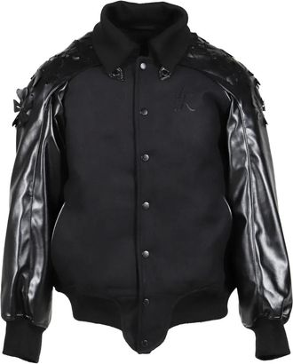 Juntae Kim Bomber con decorazione - Nero