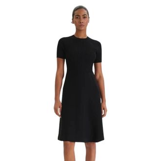 A|X Armani Exchange Short Dresses, female, Black, Size: M Knit Dress